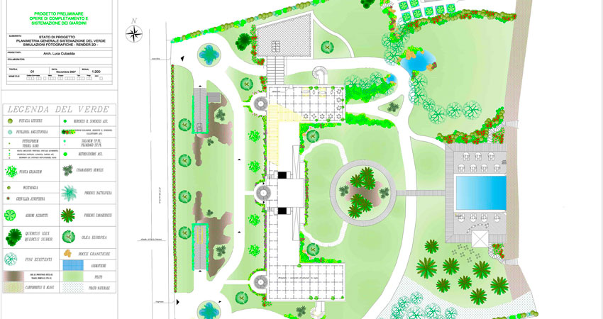 progettazione giardino abitazione privata